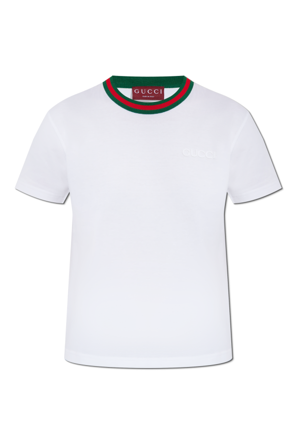 White T-shirt with logo Gucci - Vitkac AS